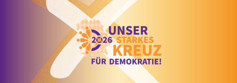 Unser starkes Kreuz für Demokratie Kampagne 