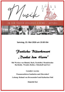 Plakat Bläserkonzert