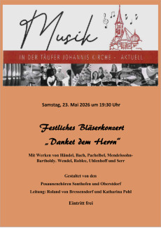 Plakat Festliches Bläserkonzert 