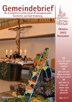 Titelbild Gemeindebrief zum Erntedankfest