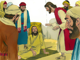 Jesus heilt einen Gelähmten