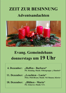 Adventkranz - Andachten im Advent