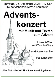 Adventskonzert mit Musik zum 1. Advent