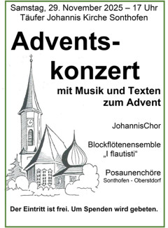 Einladung zum Adventskonzert 2025