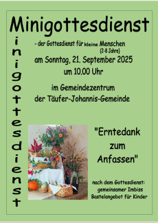 Erntedank in der Täufer Johannis Kirche