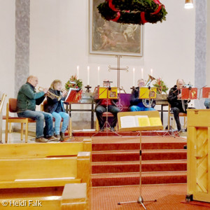 Posaunenchor beim Adventskonzert