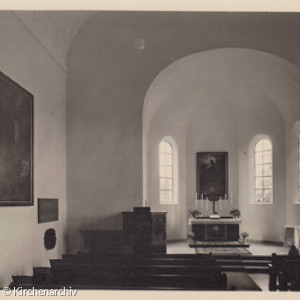 Kircheninnenraum nach 1. Umbau 1960